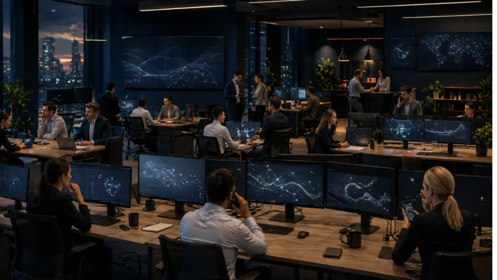 Business environment showing variation in how lead generation processes such as outreach and follow-ups are executed across teams